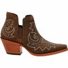 Durango Crush by Women's Coffee Brown Western Fashion Bootie, COFFEE, M, Size 8 DRD0399